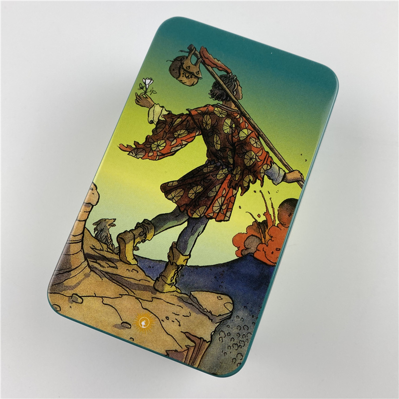 Metal Box Gilded Edition Back  - Tarot Cards Deck With Guidebook recensie en prijs
