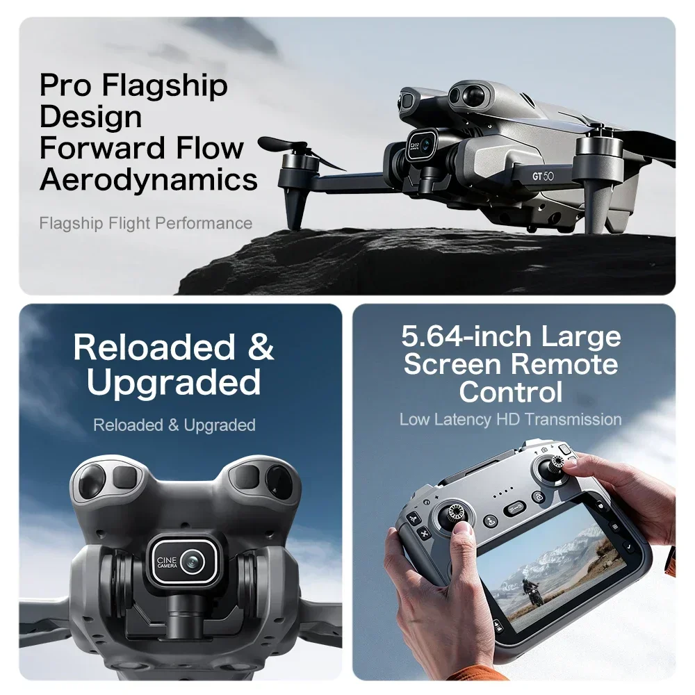 GT50 2,4 GHz RC-quadcopter, FP - Fpv Brushless Rc Drone 4K recensie en prijs